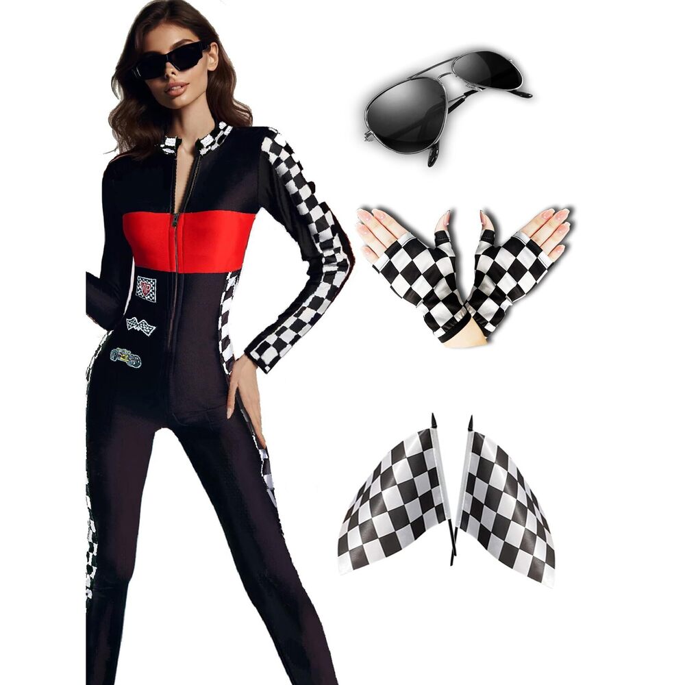 3344 Halloween Racer Costume Accessoriess Set For Talladega